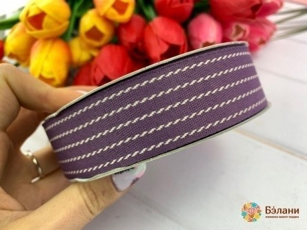 Banda De Bumbac "linie" Lila