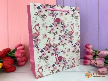 Pachet Cadou "flamingo" Alb M