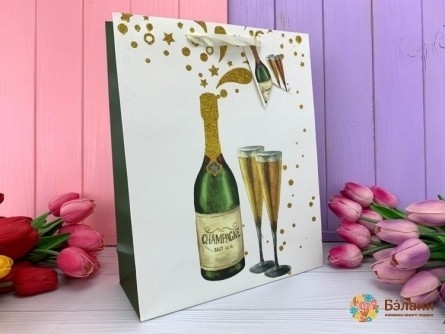 Geanta Cadou Stilou Cu Lapte "champagne" L