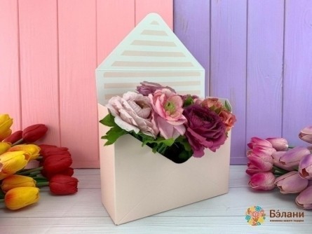 Plic Pliabil Pentru Flori "linii" Roz