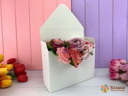 Plic Pliabil Pentru Flori "scrieți" Alb