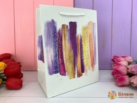 Geantă Cadou "vopsele De Vopsea" M