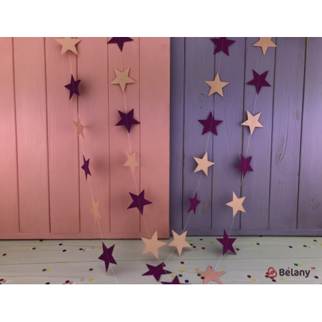 Garland "pink Stars"