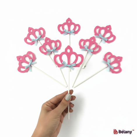 Topper "coroana Roz"