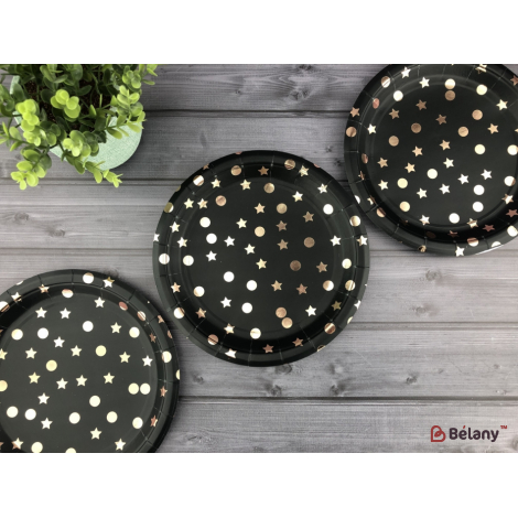 Placi "negru Și Bronz" 18 Cm