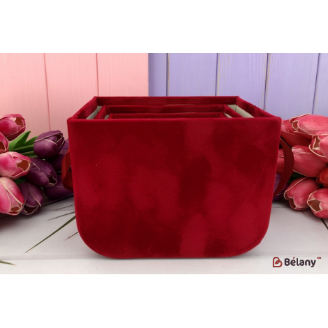 Cutie De Catifea "bebeluș" Roșu