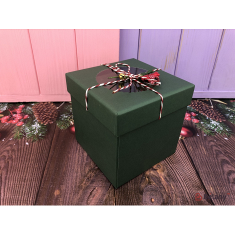 Cutie Cadou „Opac Cu Floare” Verde