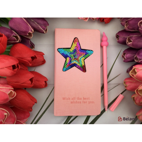 Notebook Set Cu Stilou Stel Lucios