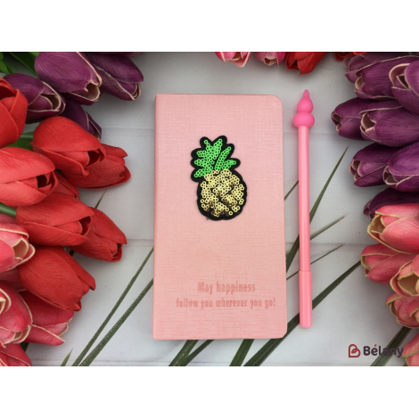 Notebook Set Cu Stilou Ananas Lucios