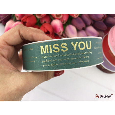 Banda Din Polipropilenă „Miss You” # 091