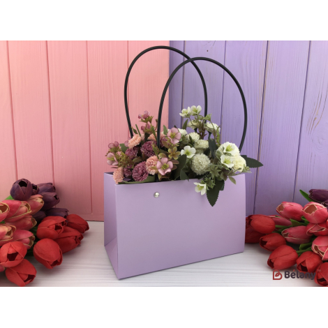 Saci De Flori "kraft" L 22X10.5X13.5 Lila
