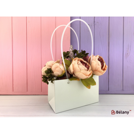 Genti Pentru Flori "kraft" 22Х10Х18 Alb