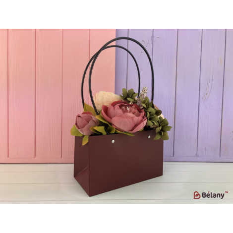 Genti Pentru Flori "kraft" 22X10X18 Marsala