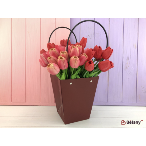 Genti Pentru Flori 9.5X13X15.5 Marsala