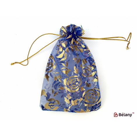 Sacii Din Organza "flori" 17X23 Liliac
