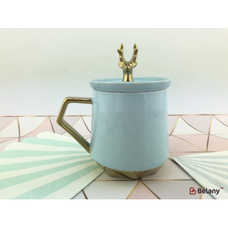 Cupa Ceramica "ohh Cerb" Albastru