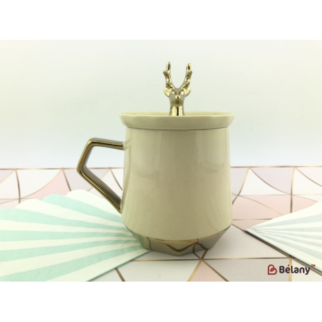 Cupa Ceramica "ohh Cerb" Bej