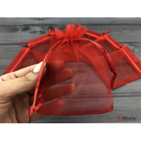 Saci Organza „Invizibil” 13 * 18 Roșu