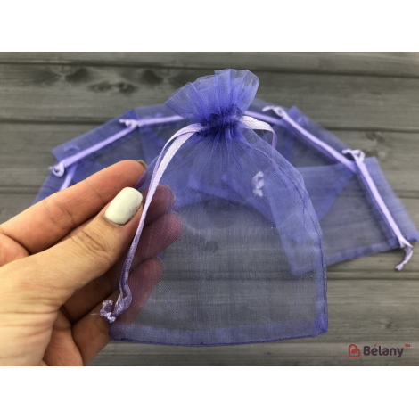 Saci Organza „Invizibil” 13 * 18 Liliac