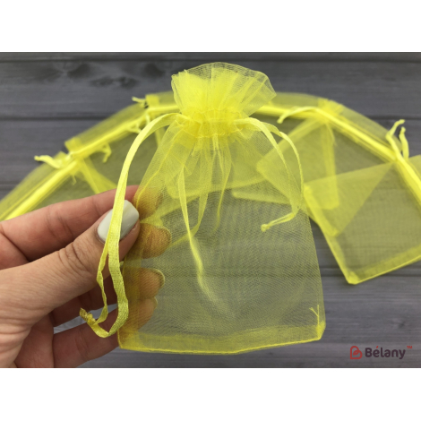 Saci De Organza „Invizibil” 9X12 Galben