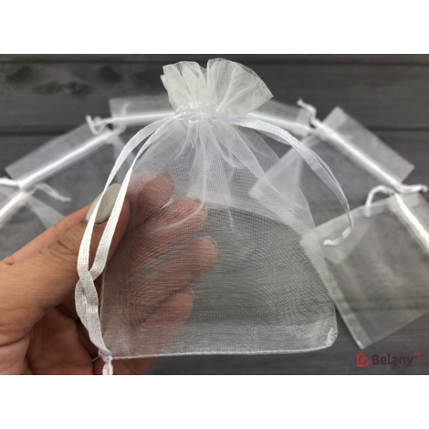 Saci Organza „Invizibil” 15 * 20 Alb