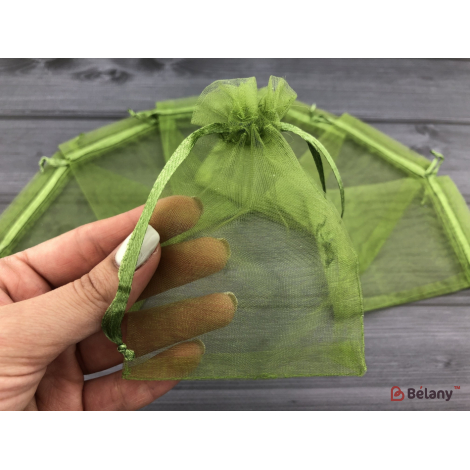Saci De Organza „Invizibil” 17 * 23 Verde De Mlaștină