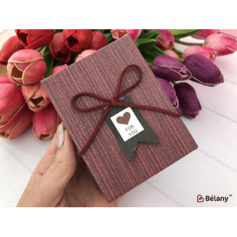 Коробка для бижутерии "For you" бордо