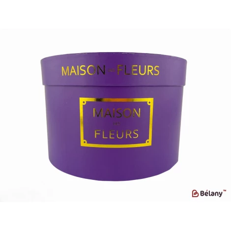 Шляпная коробка "Maison Fleurs" сиреневая