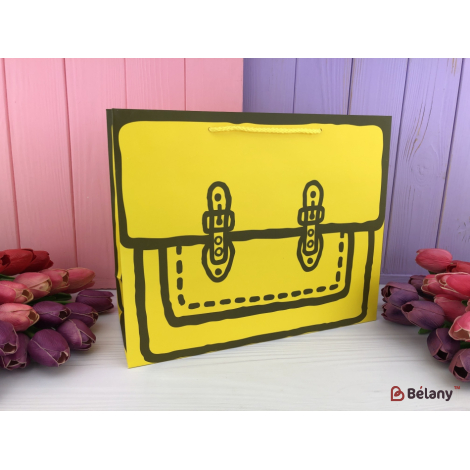 Подарочные пакеты "Bagy" желтые