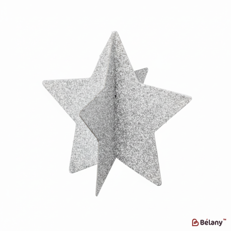 Настольный декор "Christmas star" серебро (6 планшеток)