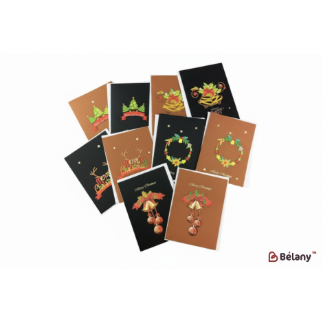 Новогодние открытки "Сhristmas bells" МИКС