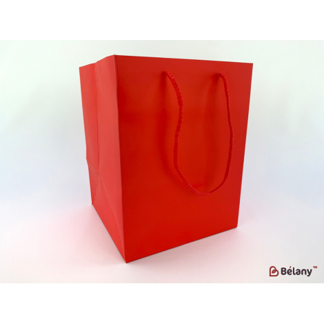 Подарочные пакеты "Matte" красные L