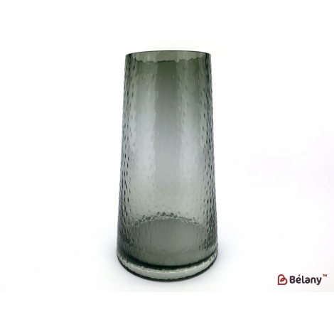 Ваза для цветов "Matte rain" пепельный 13х22см