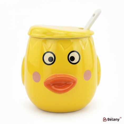Cana Din Ceramica "ducky Face" Galbena