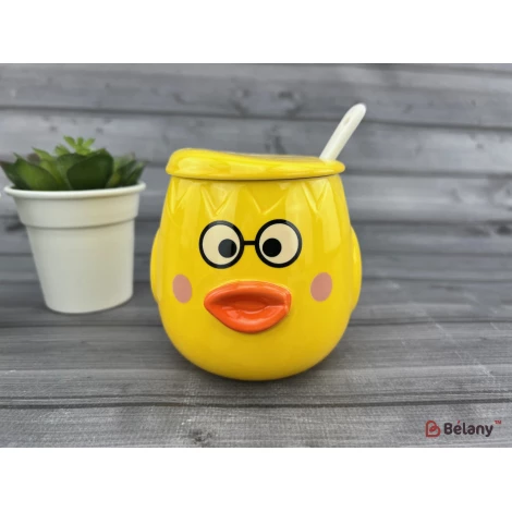 Cana Din Ceramica "ducky Face" Galbena