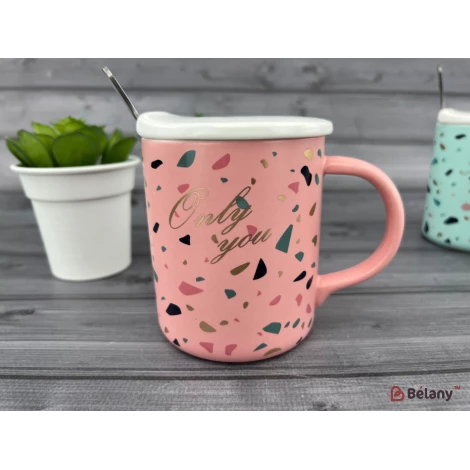 Cana Ceramica "colory" Roz