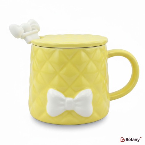 Cana Din Ceramica "softy Bow" Galbena