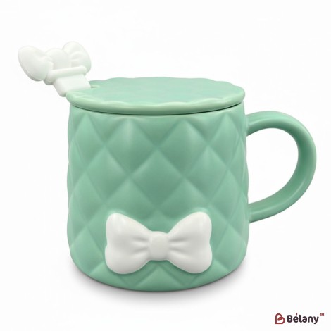 Cana Din Ceramica "softy Bow" Menta
