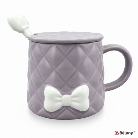 Cana Din Ceramica "softy Bow" Liliac