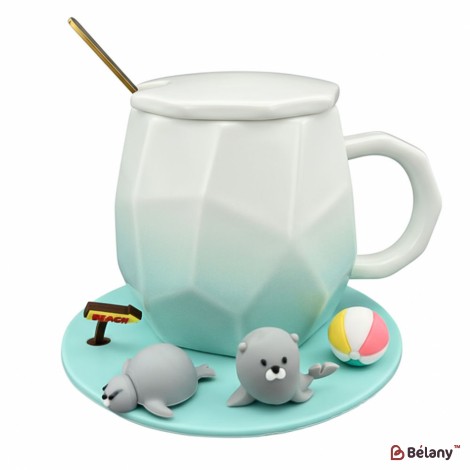 Cana Din Ceramica "summer Time" Acvamarin