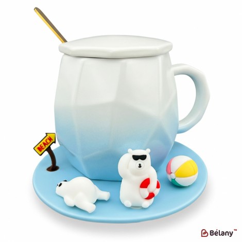 Cana Din Ceramica "summer Time" Albastra