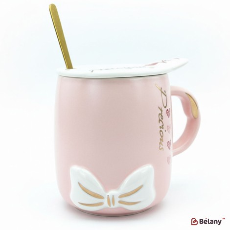 Cana Din Ceramica "beauty Ribbon" Roz