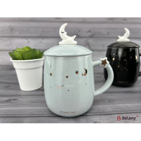 Ceașcă Din Ceramică „Cer Înstelat” Gri