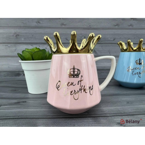 Cana Din Ceramica „Regina Tuturor” Roz