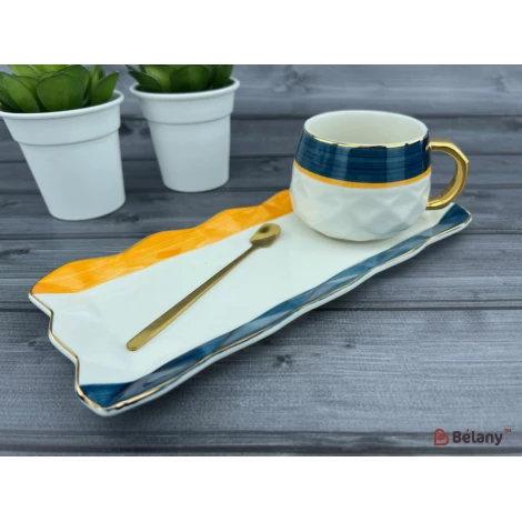 Ceașcă Și Farfurie Din Ceramică „Van Gogh”