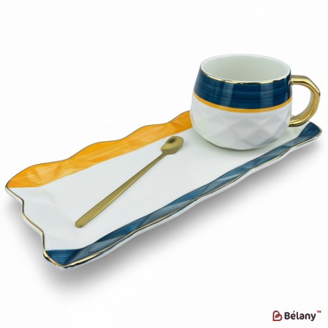 Ceașcă Și Farfurie Din Ceramică „Van Gogh”