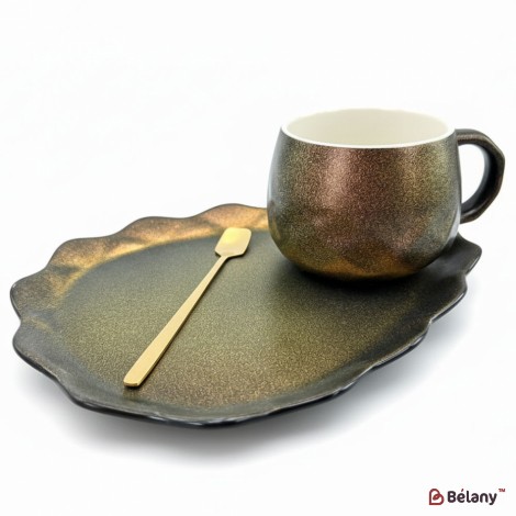 Pahar Si Farfurie Din Ceramica "galaxy" Corvus