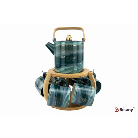 Set De Ceai "marmour" Smarald