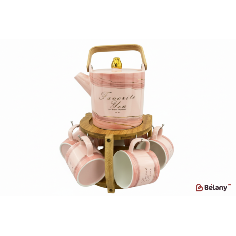 Set De Ceai "marmour" Roz