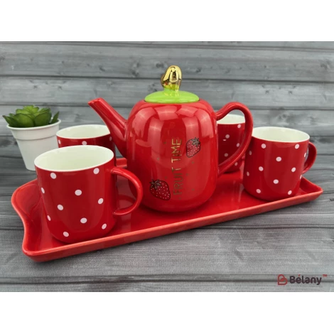 Set De Ceai "fruity" Rosu